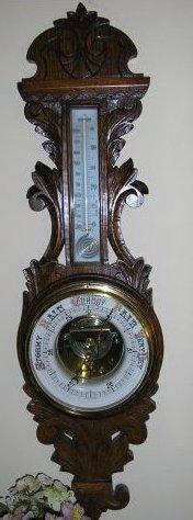 P9180006.jpg - A good quality Barometer with a Porcelain dial.  Cleaned & reset to customers local reading.