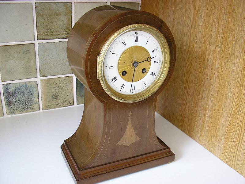 V.JPG - A nice French ‘Balloon’ Clock. Time & Strike. Cleaned & serviced.