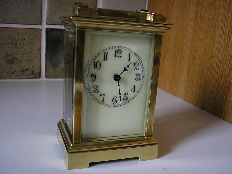 P4010005.JPG - A nice time only Carriage Clock. Cleaned & serviced.