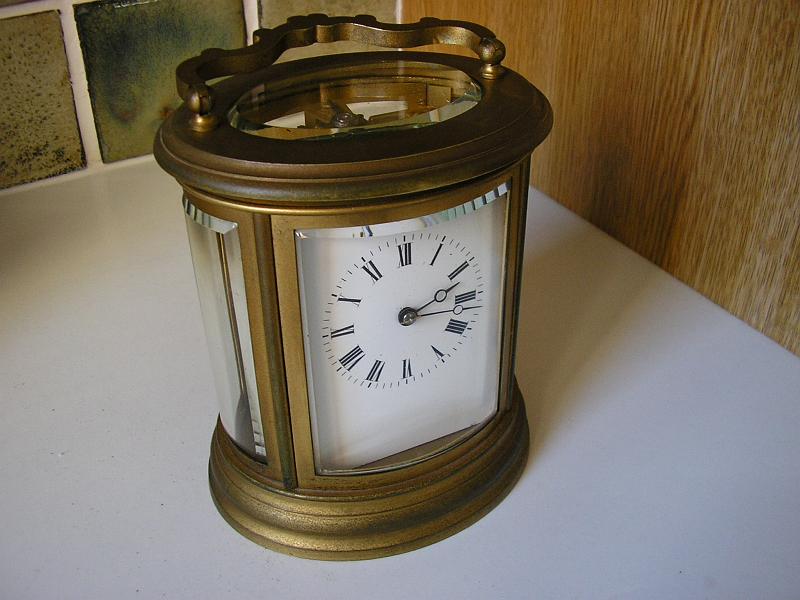 PB100001.JPG - A nice example of an Oval French Carriage Clock.