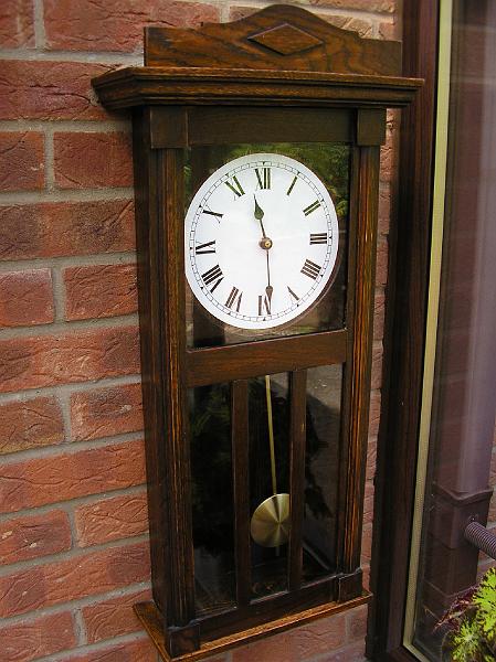 P8080001.JPG - A conversion to a Quartz Pendulum Movement has given this Wall Clock another lease of life.